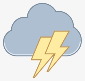 Cloud Lightning Icon Clipart , Png Download - Transparent Storm Cloud Clip Art, Png Download, Free Download