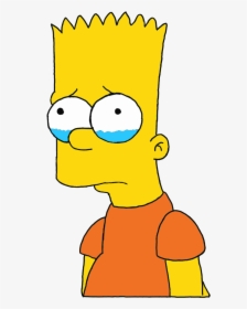 #png #sticker #stickers #simpsons #simpson #aesthetic - Bart Simpson Sad Png, Transparent Png, Free Download