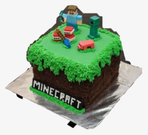 Minecraft Birthday Cake Easy, HD Png Download, Free Download
