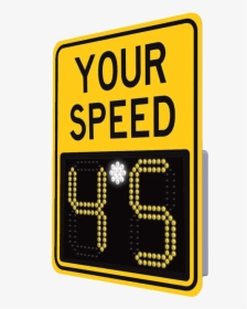 Led Solar Power Radar Speed Sign, HD Png Download, Free Download