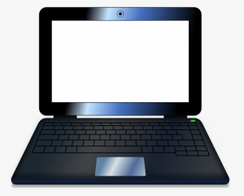 Notebook Big Image Png - Computer With Blank Screen Clipart, Transparent Png, Free Download