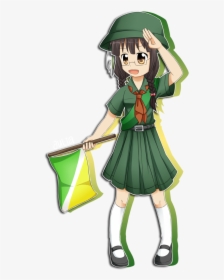 Thumb Image - Cute Anime Girl Scout, HD Png Download, Free Download