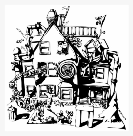 Pika Mit Fsilg Cooperative Housing House Art With Swirl - Housing Art, HD Png Download, Free Download