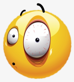 Big Eye Emoji 173 Decal - Smiley, HD Png Download, Free Download