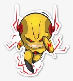 Lil Reverse Sticker - Reverse Flash Drawing Cartoon, HD Png Download, Free Download