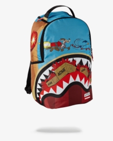 Sprayground Coyote Vs Roadrunner Shark Backpack"    - Sprayground Game Over Shark Backpack, HD Png Download, Free Download
