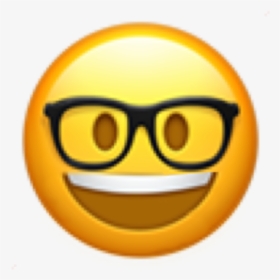 #nerd #happy #emoji #pixle22 #cute #nerdy #happier - Smiley, HD Png Download, Free Download