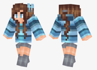Minecraft Skin Download Girl Blue, HD Png Download, Free Download