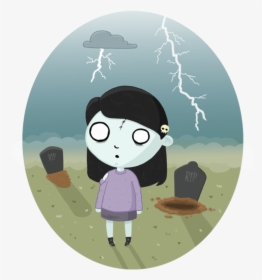Zombie Girl - Cartoon, HD Png Download, Free Download