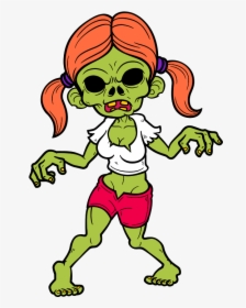 #zombies #zombie #zumbi #morto #mortovivo #zombiegirl - Female Zombie Clipart, HD Png Download, Free Download