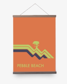 Pebble Beach Waves Orange Giclée Print "    Data Image - Graphic Design, HD Png Download, Free Download