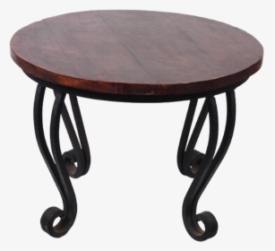 Round Brown Curvy Table Png Image - Table Images Png, Transparent Png, Free Download