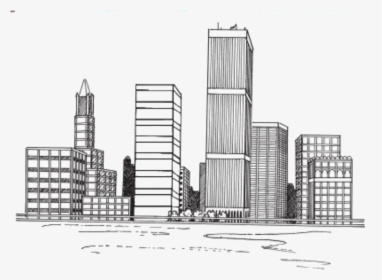 Drawing New York City Illustration Cityscape Sketch Draw A City