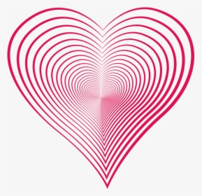 Pink Heart Lines Repeating - Pink Heart, HD Png Download, Free Download