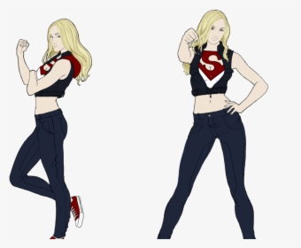 Supergirl Redesign Wonder Woman , Png Download - Cartoon, Transparent Png, Free Download