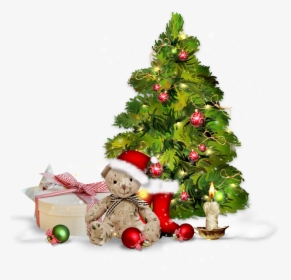 Transparent Christmas Tree With Presents Clipart - Christmas Tree Presentspng, Png Download, Free Download
