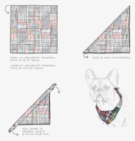 Tie On Dog Bandana Template, HD Png Download, Free Download