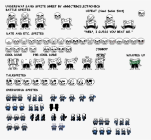 Though You Guys Have Not Seen The First Sprite Sheet - Sprite Sheet Sans Hd, HD Png Download, Free Download