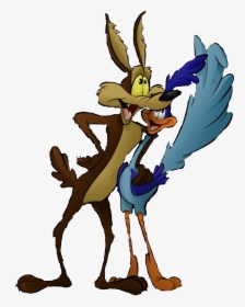 #roadrunner #wilycoyote #wileycoyote @beebbeeb #freetoedit - Wile E Coyote And Roadrunner Friends, HD Png Download, Free Download