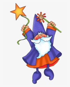 Keys Clipart Magical - Duende Con Barita Magina Dibujos Animados, HD Png Download, Free Download