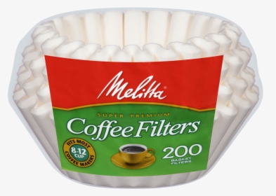 8 12 Cup Basket Filter Paper White - Melitta Coffee Filter, HD Png Download, Free Download