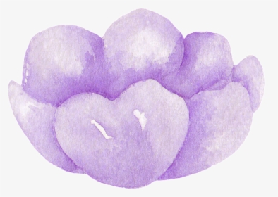 Purple Watercolor Floral Transparent Decorative - Spring Crocus, HD Png Download, Free Download