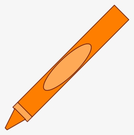 Orange Crayon Clipart Free Images - Orange Crayon Clipart, HD Png Download, Free Download
