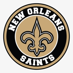 New Orleans Saints Circle Logo Vinyl Decal / Sticker - New Orleans Saints Transparent Saints Logo, HD Png Download, Free Download