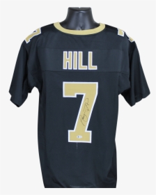 Taysom Hill Autographed New Orleans Saints Black Custom - Sports Jersey, HD Png Download, Free Download