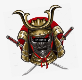 Samurai Helmet Logo Png , Png Download - Japanese Samurai Mask Png, Transparent Png, Free Download