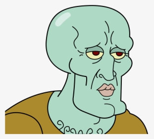 Beautiful Squidward - Squidward Handsome Png, Transparent Png, Free Download