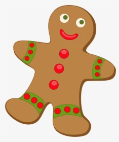 Gingerbread House Candy Cane Gingerbread Man Clip Art - Clipart Gingerbread Man, HD Png Download, Free Download