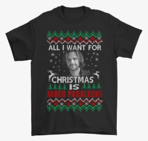 Jared Padalecki Supernatural Shirts - All I Want For Christmas Is Luke Bryan, HD Png Download, Free Download