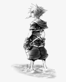 Kingdom Hearts Black And White, HD Png Download, Free Download