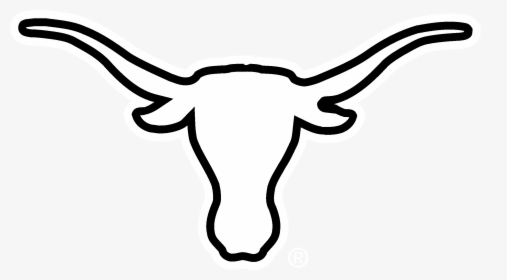 Transparent Cows Clipart Black And White - Texas Longhorns Logo Black And White, HD Png Download, Free Download