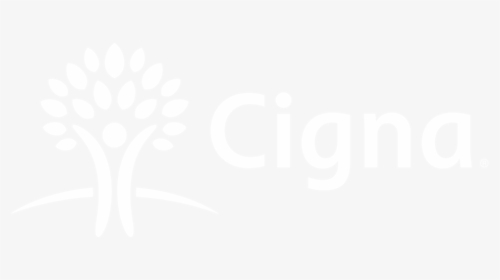 Cigna Logo White - Anthem Blue Cross Blue Shield Logo Bw, HD Png Download, Free Download