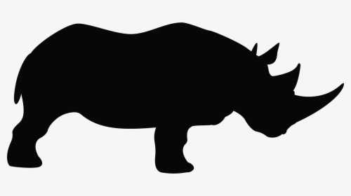 Pics For Gt Rhino Silhouette Art African Masks Amp - Silhouette Of A Rhino, HD Png Download, Free Download