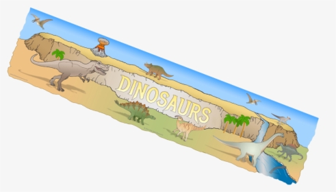 ‘dinosaurs’ Display Banner - Alligator, HD Png Download, Free Download