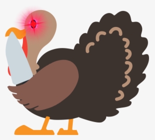 Hyperturkeyknife Discord Emoji - Cartoon Turkey Transparent Background, HD Png Download, Free Download