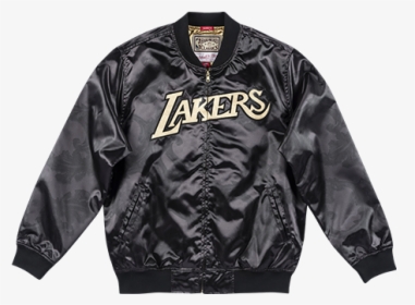 Mitchell And Ness Black Lakers Jacket, HD Png Download, Free Download