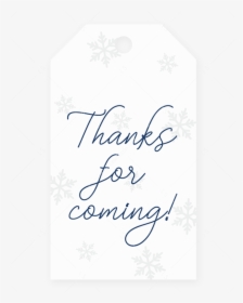 Printable Thank You Tags With Snowflakes By Littlesizzle - Calligraphy, HD Png Download, Free Download