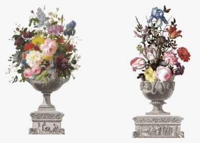 Classical Flower Vase Png Photos - Flowers In A Vase With Shells And Insects, Transparent Png, Free Download