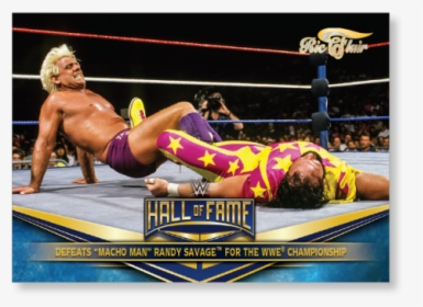 2018 Topps Wwe Heritage Ric Flair Defeats Macho Man - Wwe Hall Of Fame, HD Png Download, Free Download