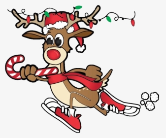 Rudolph Running Png Hd - Run Run Rudolph, Transparent Png, Free Download