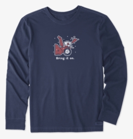 Men"s Bring It On Snowblower Long Sleeve Vintage Crusher - Life Is Good, HD Png Download, Free Download