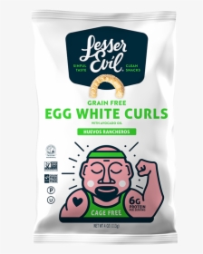 Lesser Evil Huevos Rancheros Grain Free Egg White Curls - Lesser Evil Paleo Puffs, HD Png Download, Free Download