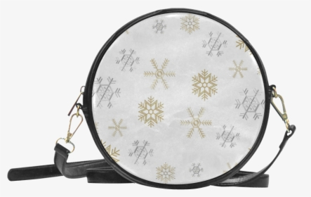 Silver And Gold Snowflakes On A White Background 2 - Marinette's Bags, HD Png Download, Free Download