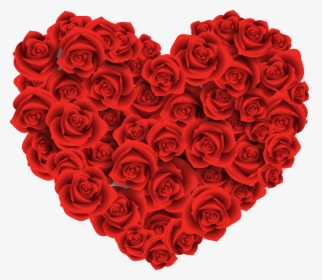 Large Heart Of Roses Png Clipartu200b Gallery Yopriceville - Valentine's Day, Transparent Png, Free Download