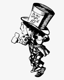 The Mad Hatter - Alice In Wonderland Mad Hatter Graphic, HD Png Download, Free Download