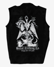 Baphomet Patch Occult Satanic Belial Clothing - Cut Off Sleeves Metal, HD Png Download, Free Download